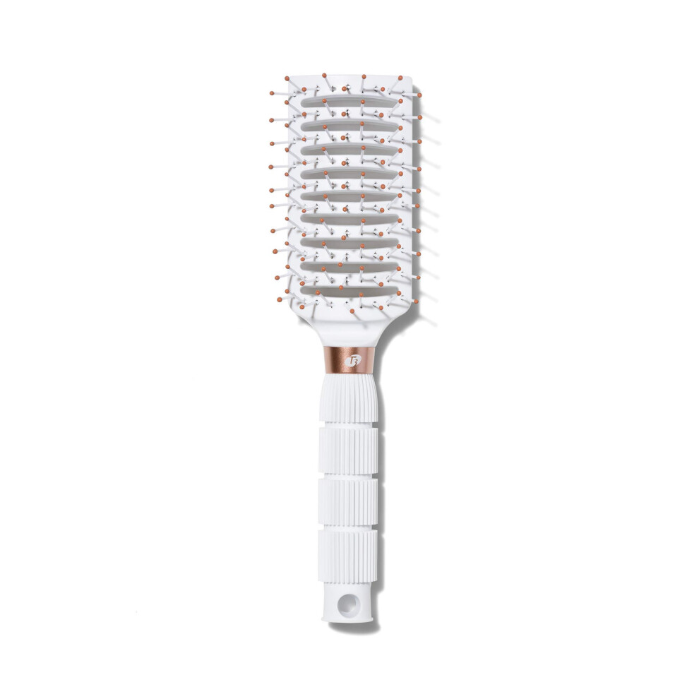 T3 Dry Vent Hair Brush | Vented Detangling Brush For Fast Blow Drying | Heat Resistant Bristles