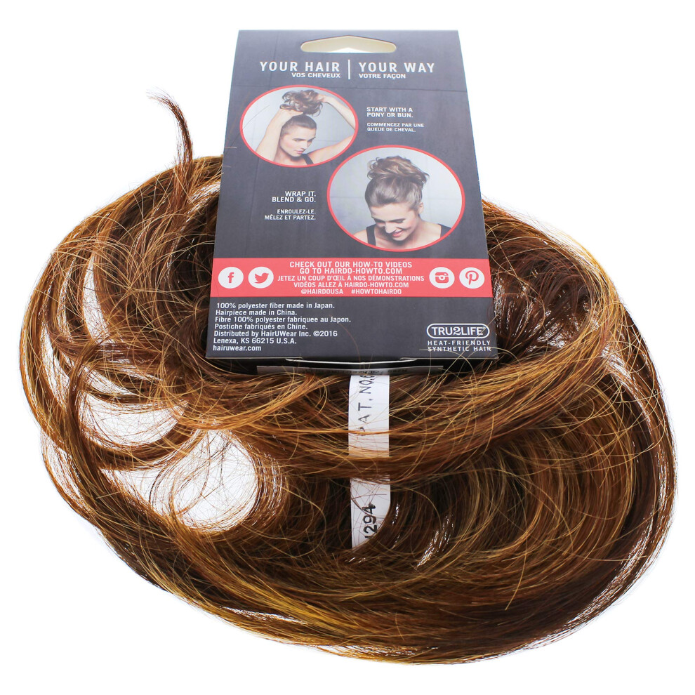 Frisyr Unisex Not,Specified Hairdo Highlight Wrap Color R28s Glazed Fire Extensions Tousled Hair Tru2life Heat Friendly Synthetic Hairpiece Multiple Lengths