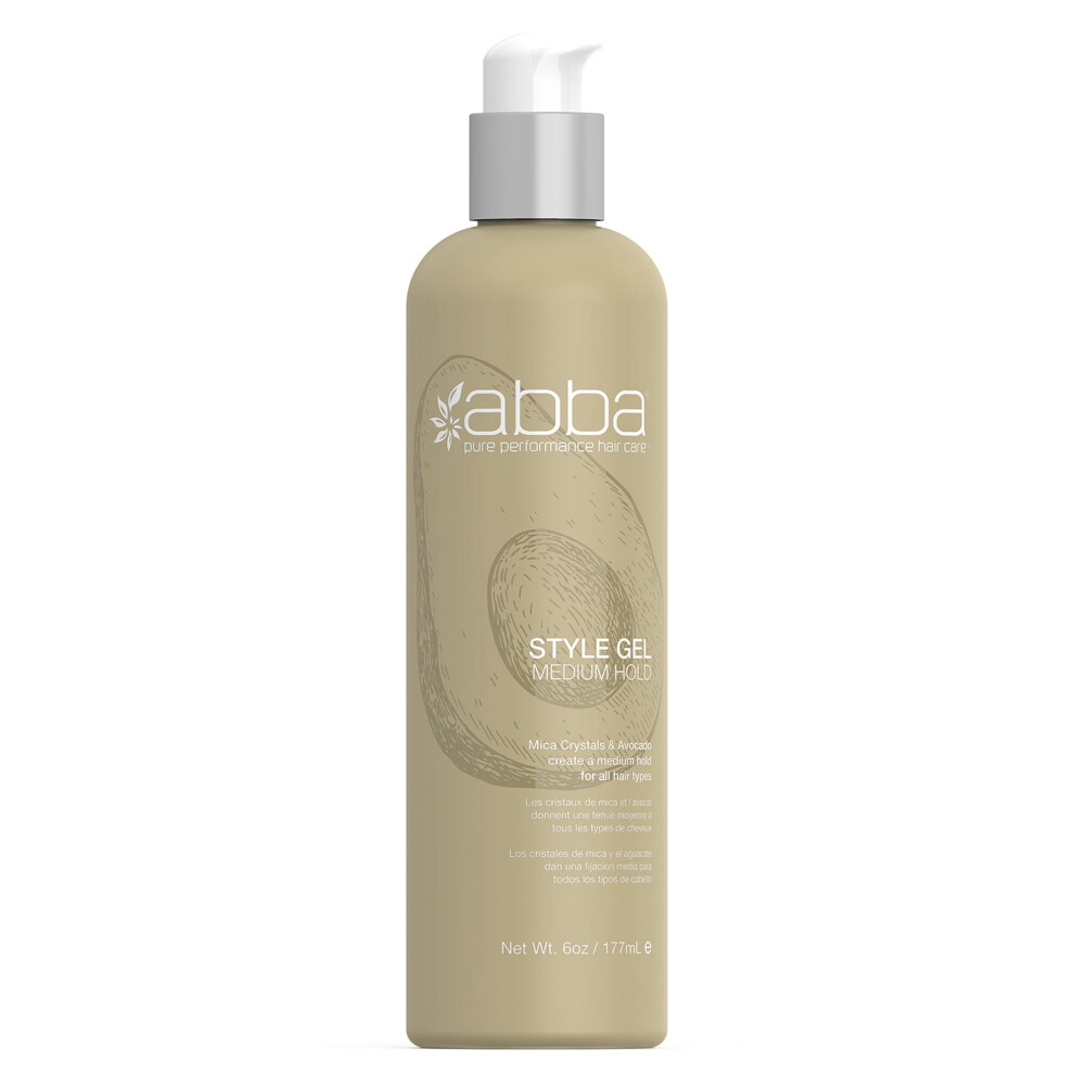 Abba Style Gel Medium Hold, 6 Fl Oz