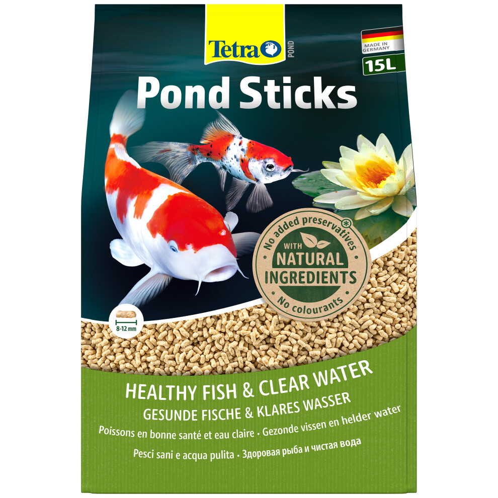 15l Tetra Pond Sticks Fish Food - Tetra Pond Sticks (1680g) Pond Fish Food Vitamins Minerals Pet Care Feeding