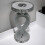 Silver Pears Mirrored Side Table Crushed Diamond 6