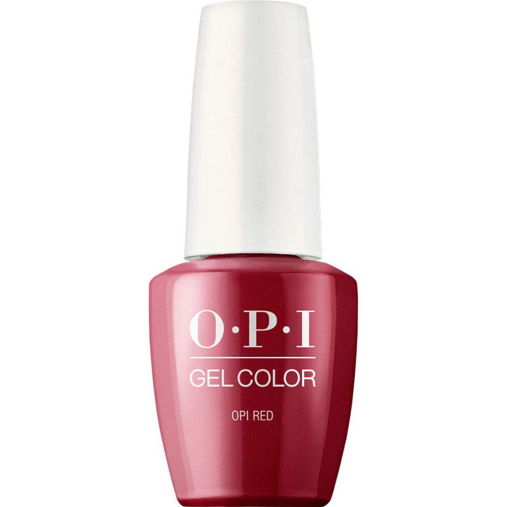 OPI GelColor, OPI Red, Red Gel Nail Polish, 0.5 fl oz