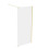 NES Home Nes Home Brushed Brass 800mm Wet Room Screen & Support Bar 3