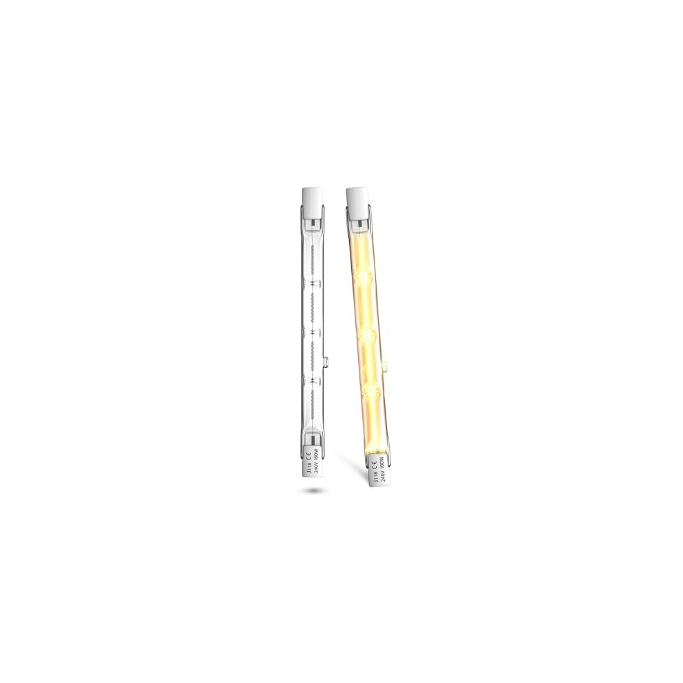 Lamptobe R7s Halogen Bulbs 118mm, 160W R7s Bulbs 118mm Dimmable,2000LM Security Halogen Light Bulbs Warm White 2700K Energy Saving Tungsten Linear-image-OPC-PGRSBCC-NEW