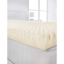 Littens 3" (75mm) Extra Deep European Continental Double Bed Size Visco Memory Foam Mattress Topper Profile, Egg Shell Crate Box, Orthopaedic,