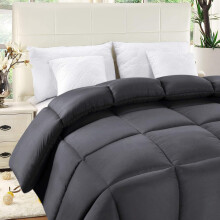 ComfyWell Super King Duvet ? Plain Quilt Comforter Bedspreads, Coverlets & Sets, 2 Pillowcases Warm and Anti Allergy All Season Coverless Duvet,