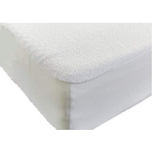 Queens Land Home Extra Deep Terry Towel Mattress Protector Fitted Sheet Bed Cover (Cot Bed)