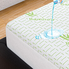 IMFAA BAMBOO Water Proof Mattress Protector Topper cover Extra Deep Fitted 40 CM Depth Breathable Antialergy Non Noisy Bug Proof Double-40cm
