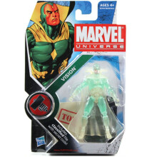 Marvel Universe Year 2009 Serie 4 pouces de haut Action Figure # 6 - Variante Vision translucide avec cape amovible et stand d'affichage de figur