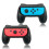 FYOUNG Controller Grip for JoyCon Compatible with Nintendo Switch & Switch OLED Model, Comfort JoyCon Holder Accessories (2 Pack) - Black 1