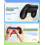 FYOUNG Controller Grip for JoyCon Compatible with Nintendo Switch & Switch OLED Model, Comfort JoyCon Holder Accessories (2 Pack) - Black 2