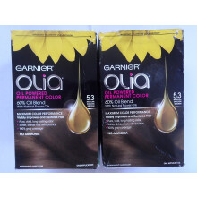 Garnier Olia Ölbasierte permanente Haarfarbe, 5.3 Mittelgoldbraun (Verpackung kann variieren)