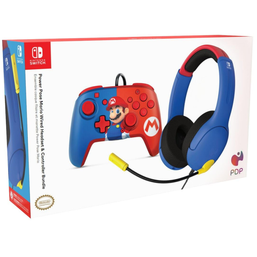 Pdp Gaming Officially Licensed Mario Bundle For Switch Works With Switch Oled & Lite 708056070298