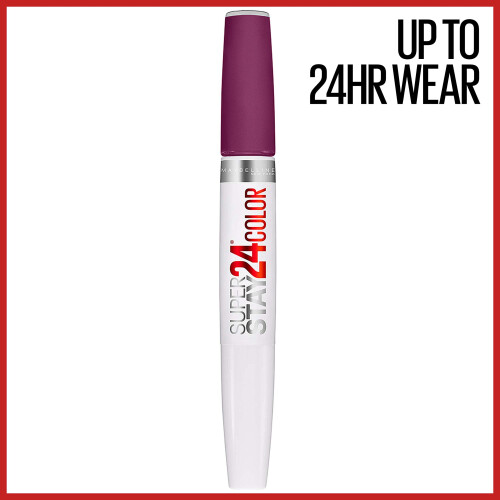 Maybelline Maybelline SuperStay 24 2-Step Liquid Lipstick Makeup, Boundless Berry, 1 kit 1