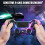 AceGamer Upgraded Version Wireless Controller for PS4 Game Compatible with PS4/Pro/PC with Motion Motors and Audio Function,Mini LED Indicator,USB 4