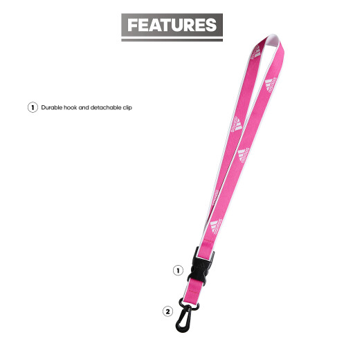 Adidas adidas Interval Lanyard Team Shock Roze/Wit E? maat 1