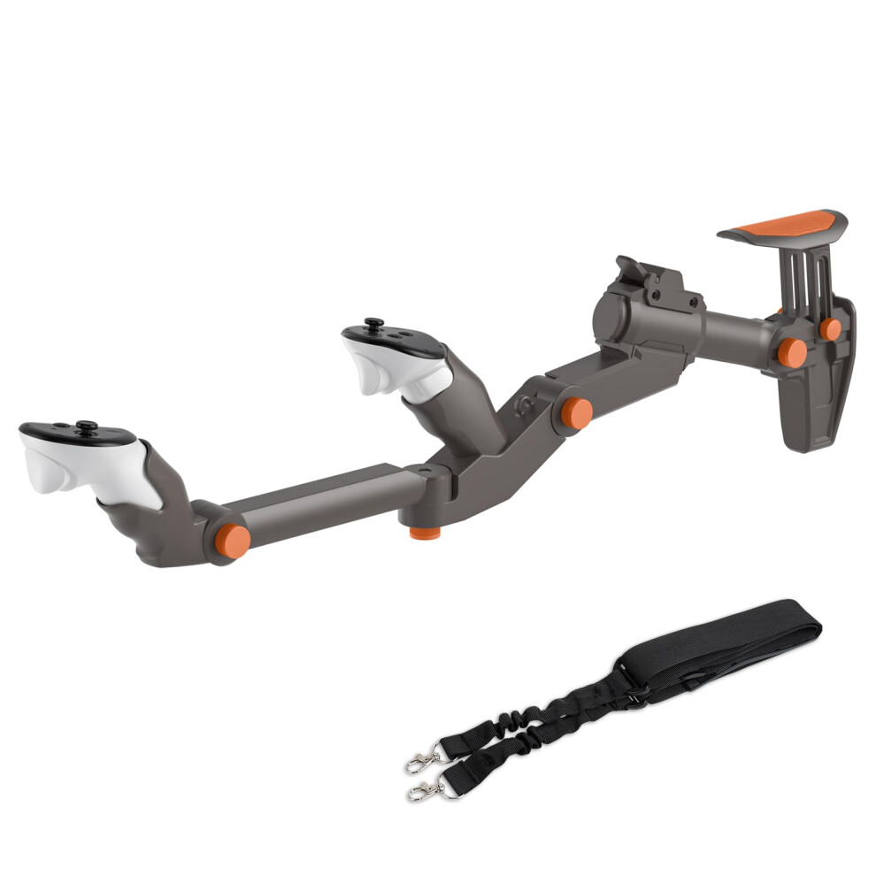Adjustable Vr Gunstock Compatiable For Meta Quest 3/ Quest 3S Gun Stock|Magnetic Attachment|Adjuatale Length|Controller Pitch & Yaw Angles 744316697607
