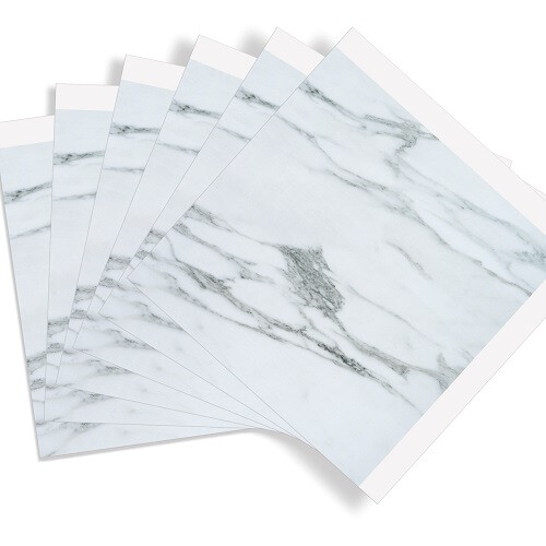 (1) MARBLE GREY Self-adhesive Wall Tiles 2