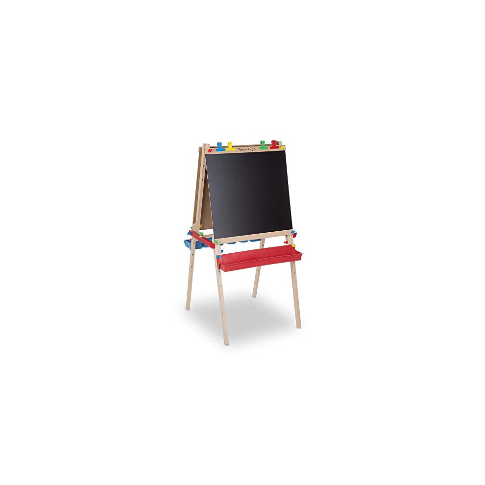 Melissa & Doug Chevalet d'art sur pied de luxe - 3     7 ans Tableau effa   able     sec Rouleau de papier pour tableau noir