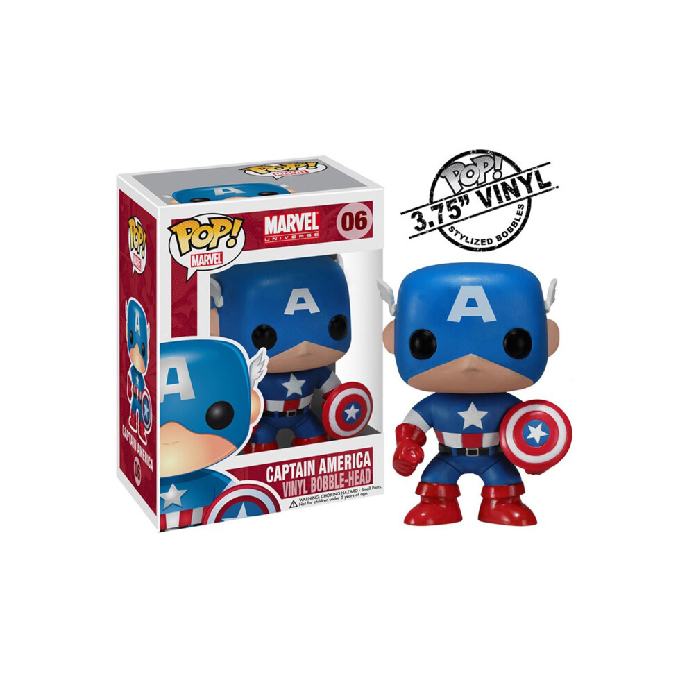 Funko Marvel Captain America Pop Vinyl Figure Multi 3.75 Inches