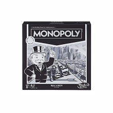 Jeu de soci   t    Monopoly Silver Line Premium exclusif - Nouveau style moderne avec plateau en aluminium