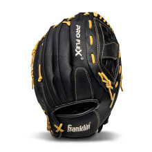 Franklin Sports Unisex Adult Adult de 12,5 polegadas Franklin Sports Baseball Glove Proflex Baseball Softball Glove Baseball Fastpitch Soft Black