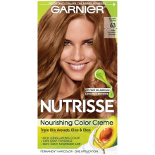 Garnier Nutrisse Voedende Kleur Crème [63] Licht Gouden Bruin 1 st (Verpakking van 2)