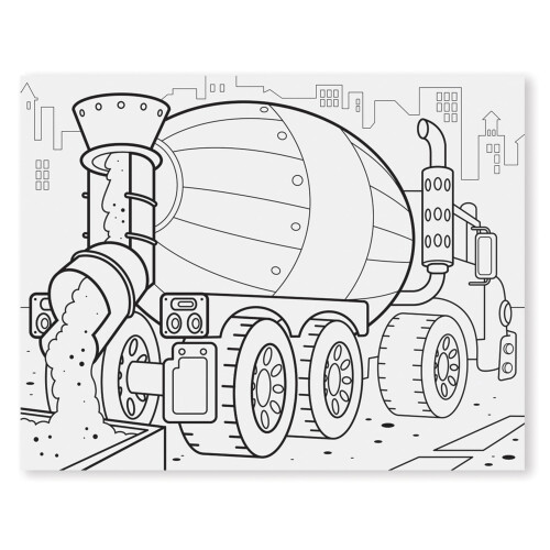 Melissa & Doug Melissa & Doug Jumbo Μπλοκ Ζωγραφικής: Οχήματα - 50 Σελίδες Λευκού Χαρτιού (11 x 14 ίντσες) 2