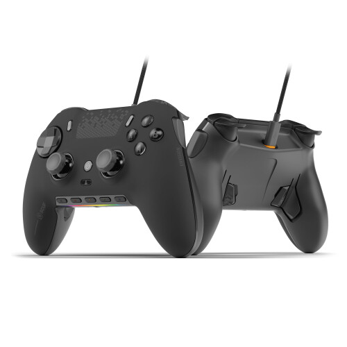 SCUF ENVISION Wired PC Only Gaming Controller - Five Remappable G-Keys - Remappable Back Paddles - iCUE Compatible - Black