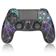 Rii Wireless Controller for PS4, Bluetooth PC Gaming Controller Gamepad with 6-axis detection system and dual motor vibration for PS4/Android/Windows