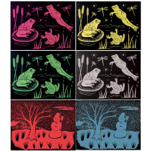 Χαρτί Scratch Art Melissa & Doug - 60 Φύλλα, 6 Χρώματα