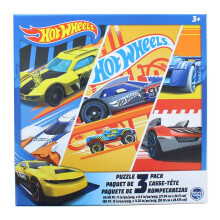 Hot Wheels 3 Πακέτο Παιδικών Παζλ (1X24Τ, 1X48Τ, 1X100Τ), Μπλε