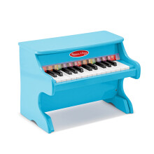 Melissa & Doug Pianoforte da Gioco con 25 Tasti e Libretto Colorato - Blu - Pianoforte per Bambini 4+
