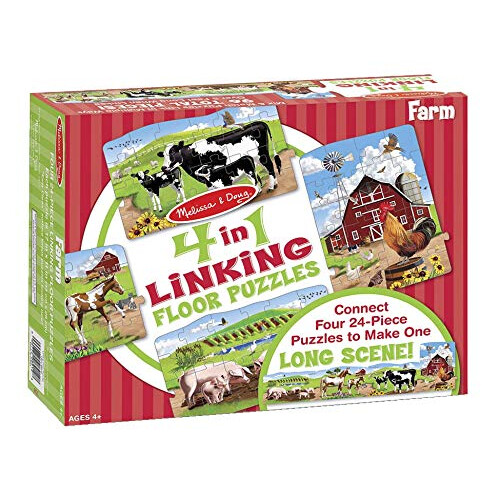 Melissa & Doug Melissa & Doug Boerderij 4-in-1 Koppel Puzzel 2