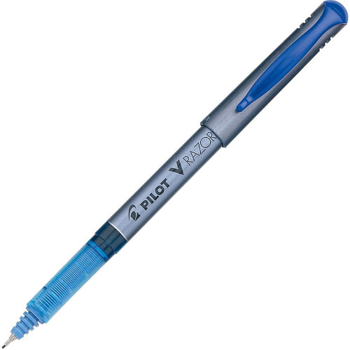 Pilot Pilot V Razor Point Υγρών Μελανιών, Πολύ Λεπτή Μύτη, Μπλε Μελάνι, 12-Πακέτο (11021)