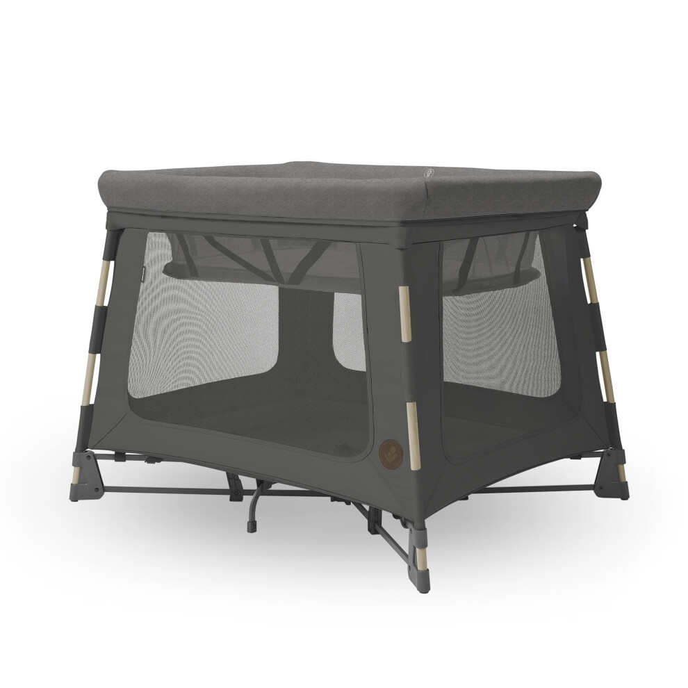 Maxi-Cosi Swift 3-In-1 Lightweight Foldable Travel Cot & Playpen, 0?3.5 Years, Up To 15 Kg, 2-In-1 Mattress, Ultra-Lightweight, 1-Second Fold, Travel