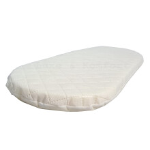 Luxe & Komfort? Baby Moses Basket Mattress Oval Shaped[28 Sizes] [Water Proof Removable Cover] Made in UK (76 x 40 x 4 CM)