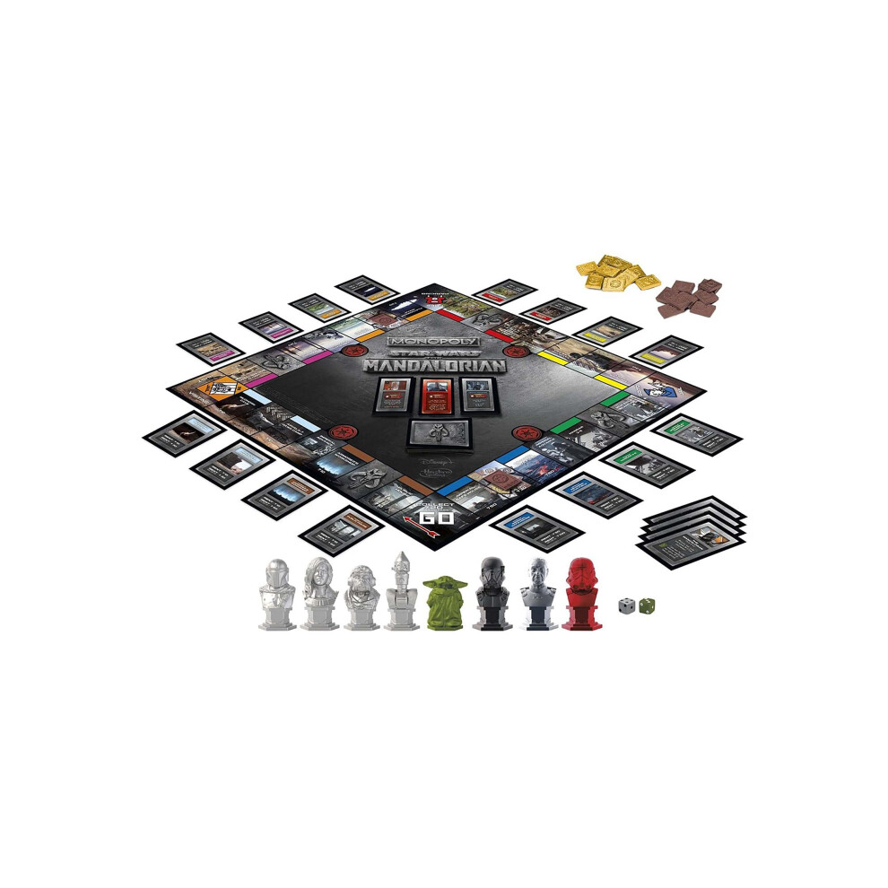 Hasbro Hsbro Star Wars The Mandalorian Monopoly Collector's Edition With Retro Remnant Stormtrooper Action Figure