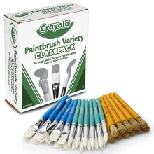 Crayola Paintbrush Variety Classpack School Supplies 36 isoa sivellint lapsille, sekalainen valikoima
