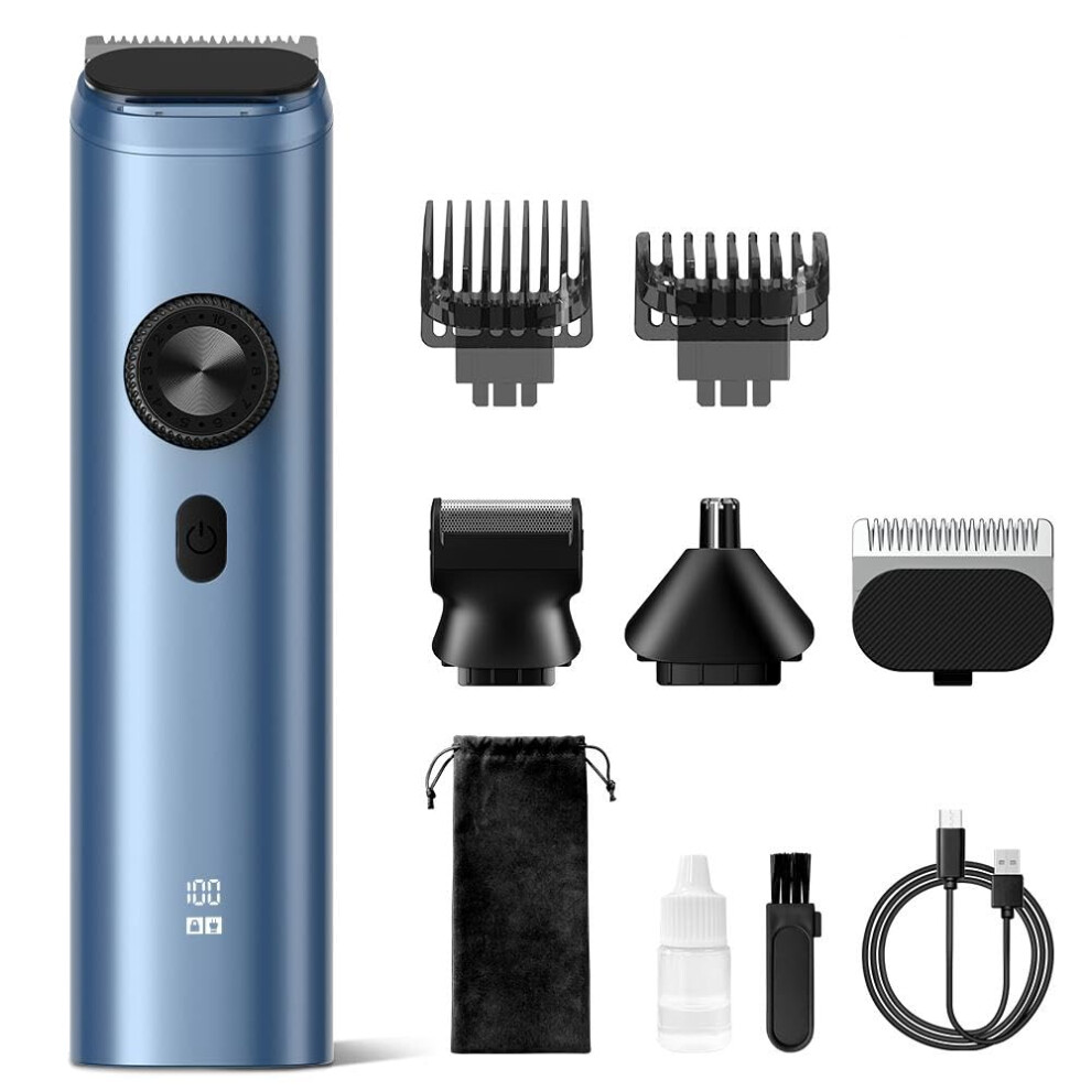 Sejoy Beard Trimmer For Men, Cordless Nose Hair Trimmer For Men, Waterproof Hair Clippers And Trimmers Set, Electric Razor All In 1 Grooming Kit, Usb