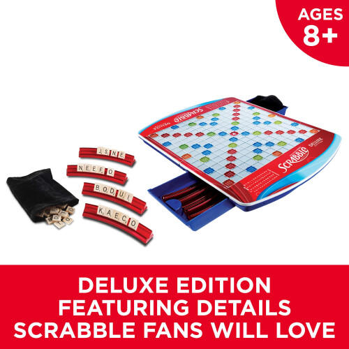 Hasbro Hasbro Gaming Scrabble Deluxe Edition Board Game  (Amazon Exclusive) 2