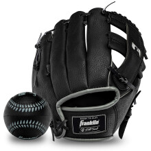 Franklin Sports Tee Ball Glove - Luva de campo juvenil de direita - MLB Luva de beisebol de couro sint   tico - Pronto para brincar de luva (RTP) -
