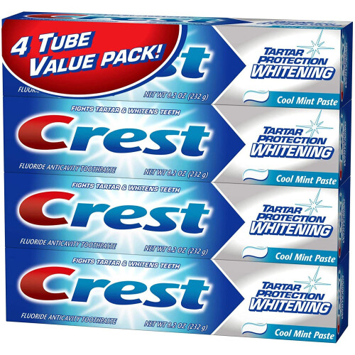 Crest Crest Προστασία από Τάρτα Whitening Cool Mint Οδοντόκρεμα 8.2 oz (Συσκευασία των 4)