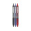 Pilot Pilot Precise V5 RT REFILLABLE & DRACTABLE Liquid Ink Rolling Ball Penns Extra Fine Point (0,5 mm) Svart/bl/rd blck 3-pack (26053) 2