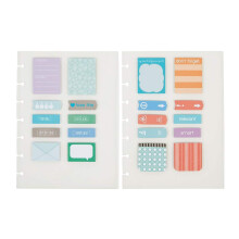 Hftklamrar 2103690 Arc System Adhesive Notes Assorted 5-1/2-tum X 7-1/2-tum (29476)