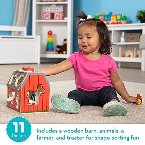 Melissa & Doug Melissa & Doug 168463 Take-Along-Sorting Barn Toy - Age 3 Plus 1