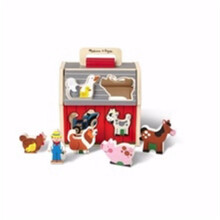 Melissa & Doug 168463 Take-Along-Sorting Barn Toy - Age 3 Plus