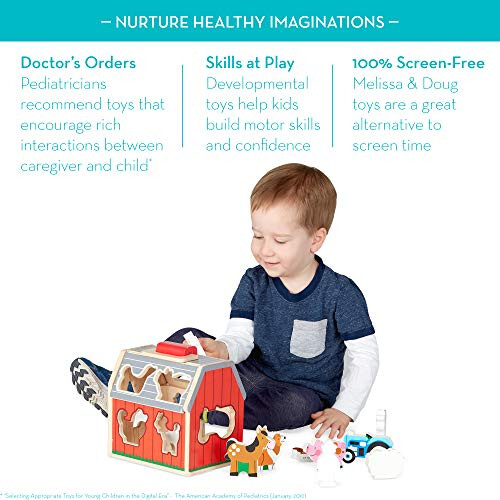 Melissa & Doug Melissa & Doug 168463 Take-Along-Sorting Barn Toy - Age 3 Plus 2