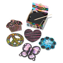 Melissa & Doug Scratch Art Vriendschaps Mini Notities (125) Met Houten Stylus - Kleur Scratch Art Mini Notities