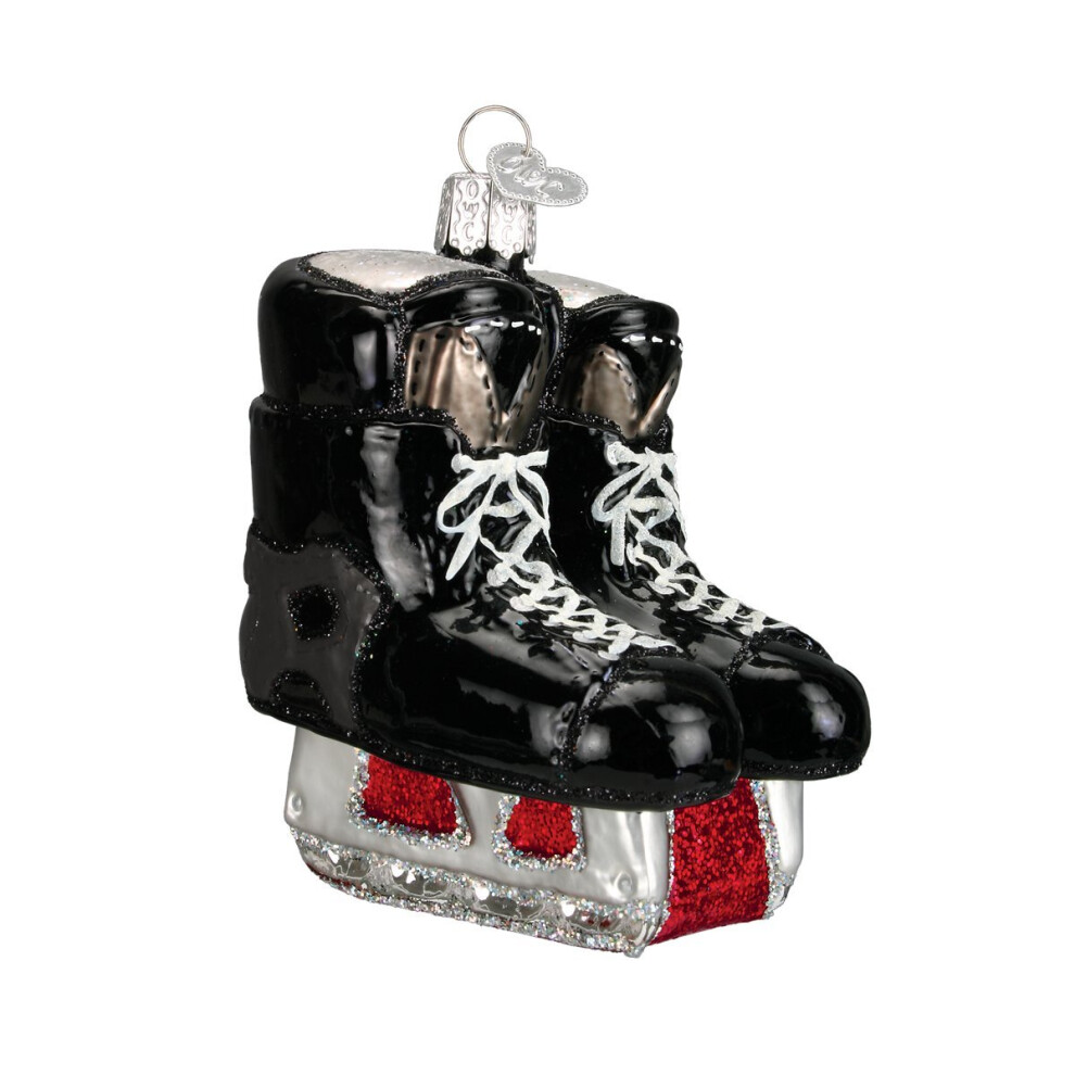 Old World Christmas 2020 Christmas Ornament Hockey Skates Glass Blown Ornament For Christmas Tree